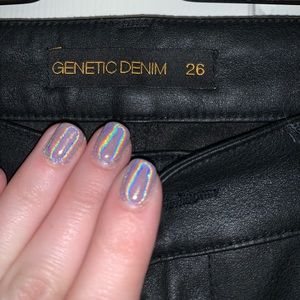 Genetic Denim leather pants